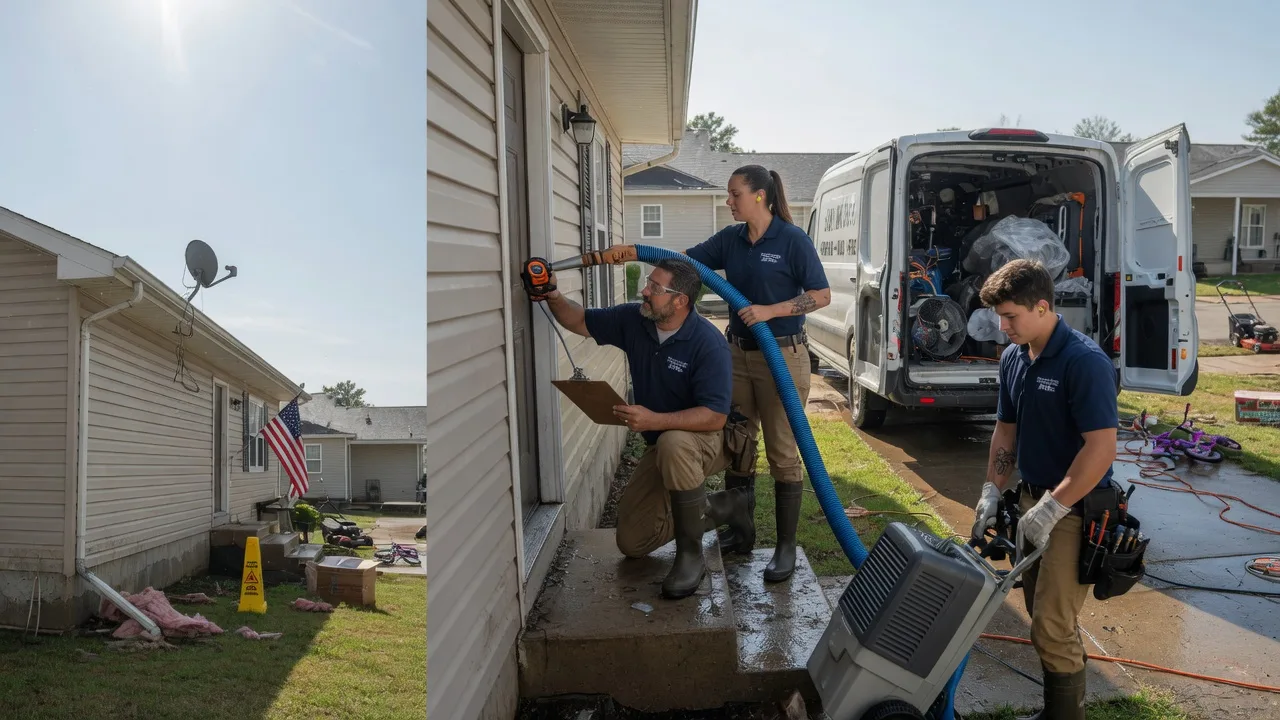 Ceiling Water Damage Restoration in Merriam, KS near me